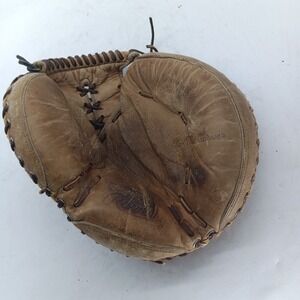 Rawlings Tim McCarver Vintage Catchers Mitt RHT Made in USA Leather a11
